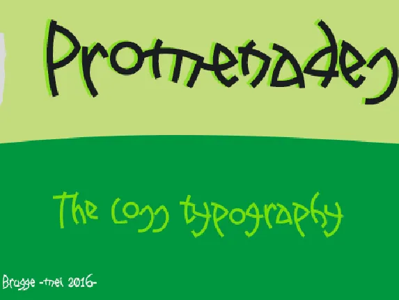 Promenades font