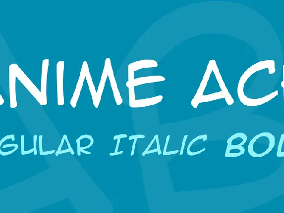 Anime Ace font