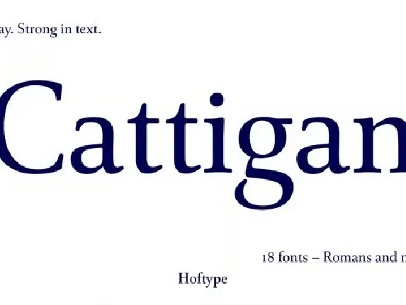 Cattigan Family font