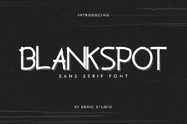 Blankspot Sans Serif font