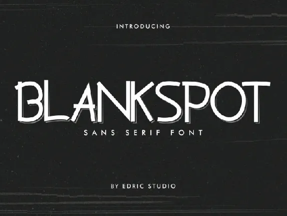 Blankspot Sans Serif font