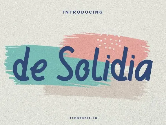 De Solidia Handwritten font