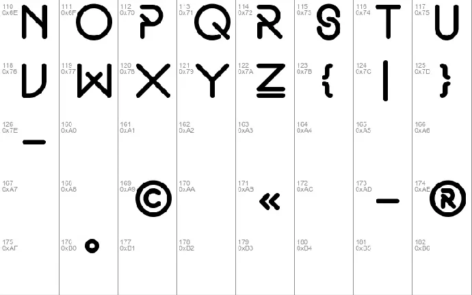 Original font