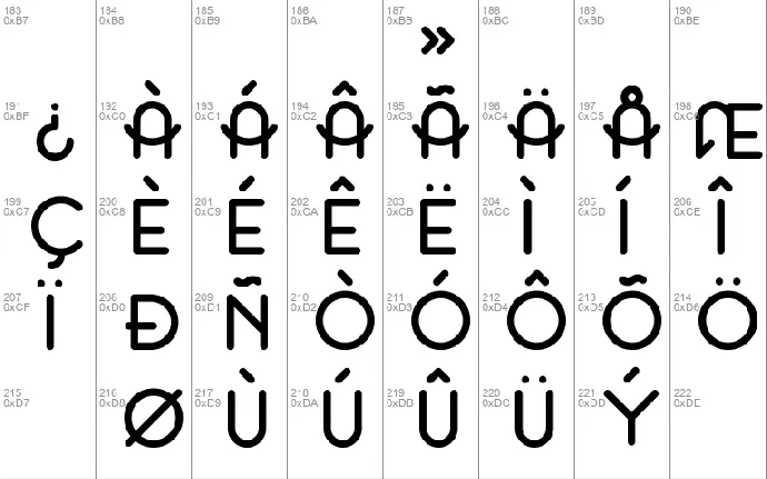 Original font