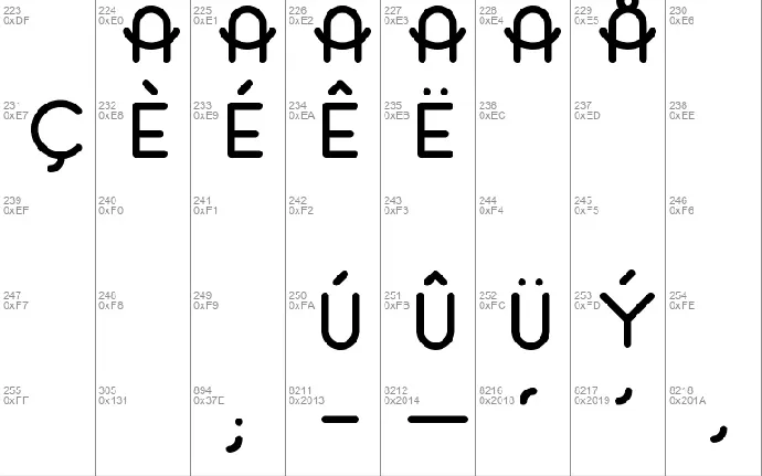 Original font