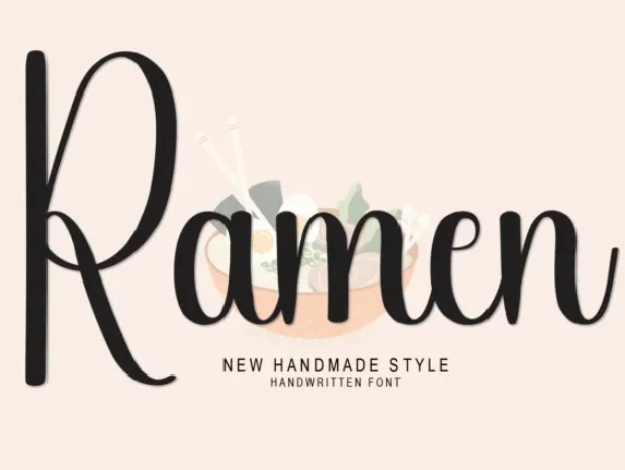 Ramen Script font