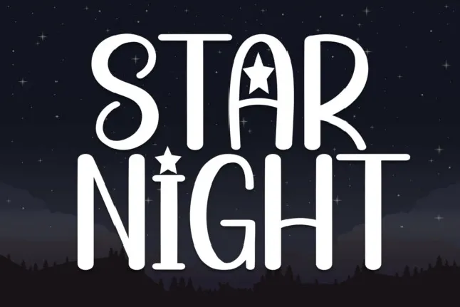 Star Night Display font