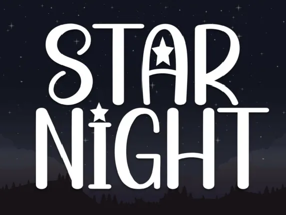 Star Night Display font