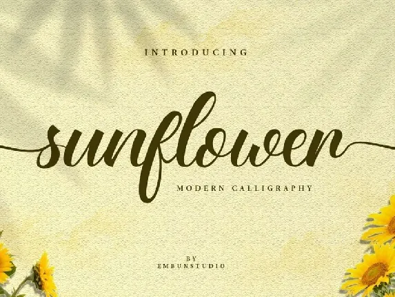 Sunflower Field font