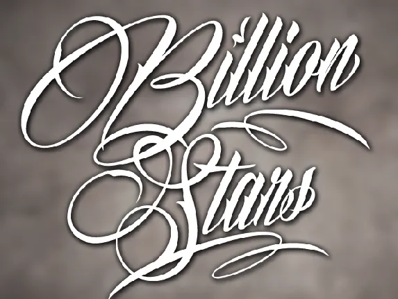 Billion Stars Personal Use font