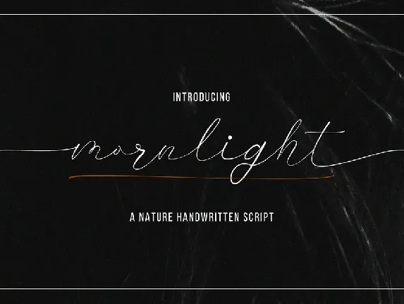 Mornlight - Demo font