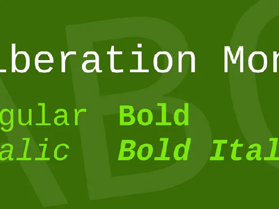 Liberation Mono font