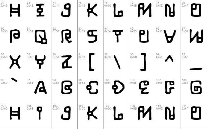 LifeForm BB font