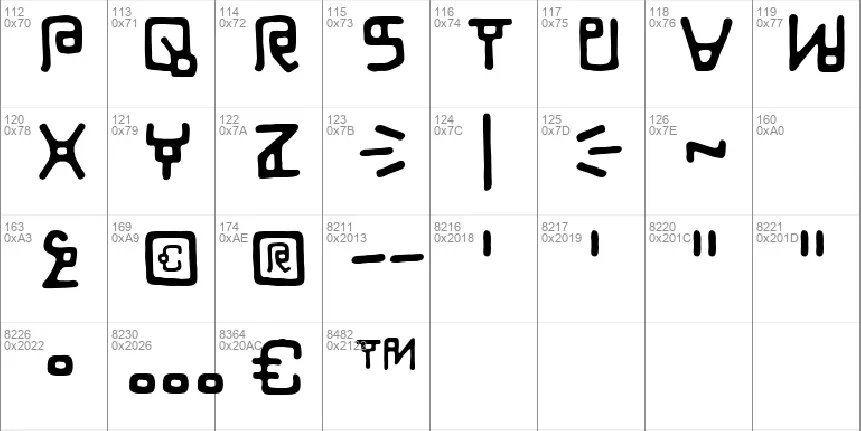 LifeForm BB font