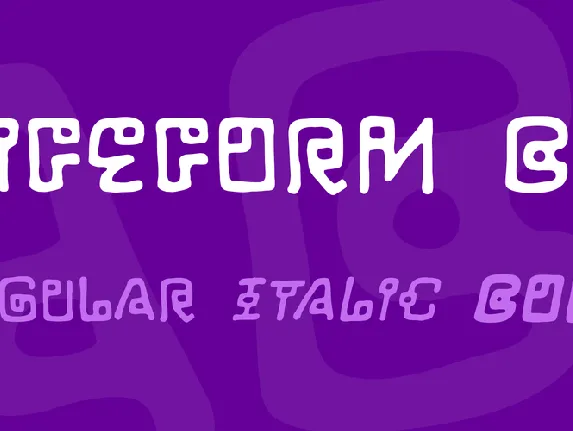 LifeForm BB font