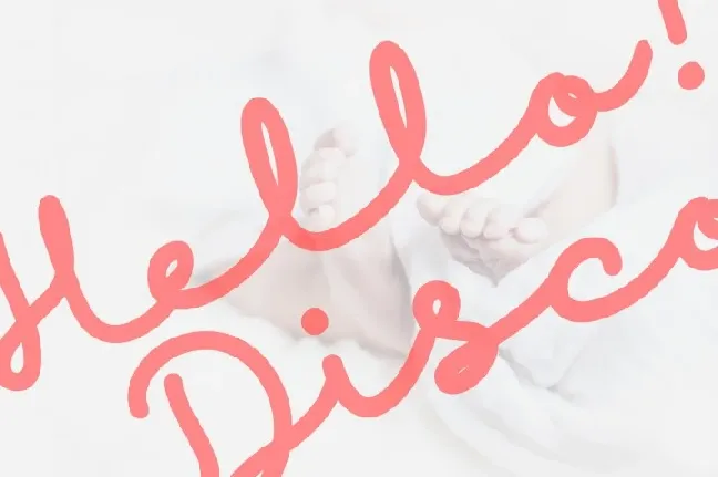 Discobaby Script font