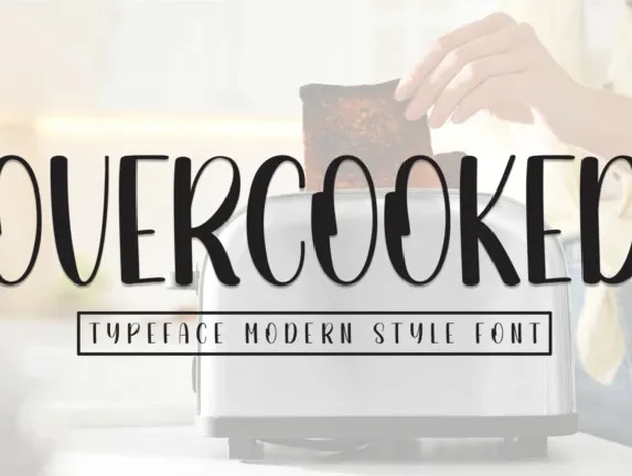 Overcooked Display font