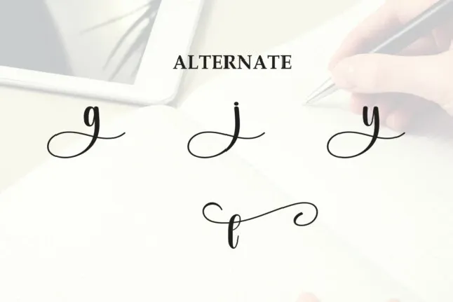 Autography Calligraphy font