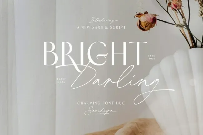 Bright Darling font