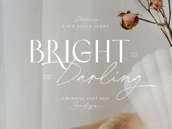 Bright Darling font