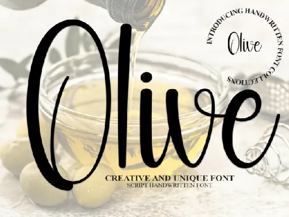 Olive Script Typeface font