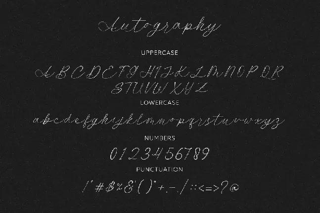 Autograph - Demo font