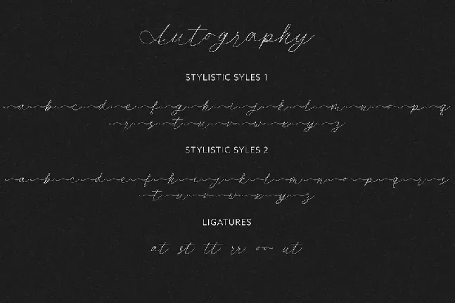 Autograph - Demo font