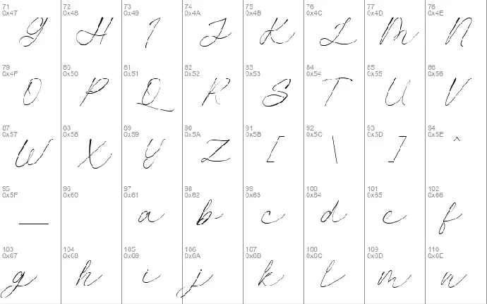 Autograph - Demo font