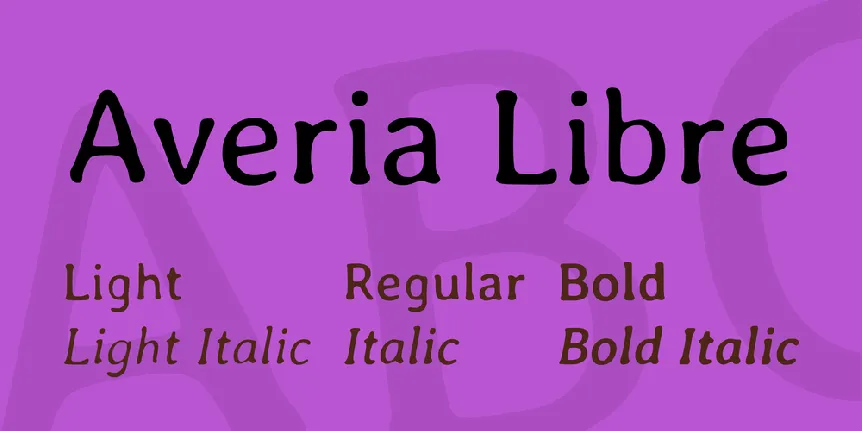 Averia Libre font