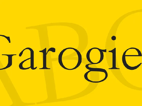 Garogier font