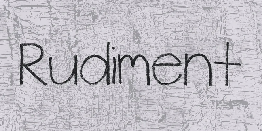 Rudiment font