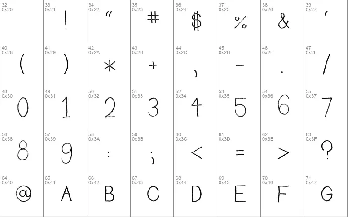 Rudiment font