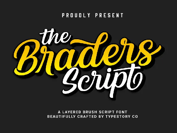 Braders font