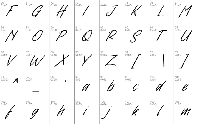 Font Handwritten