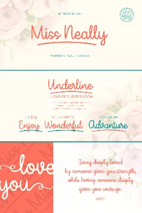 Miss Neally Script font