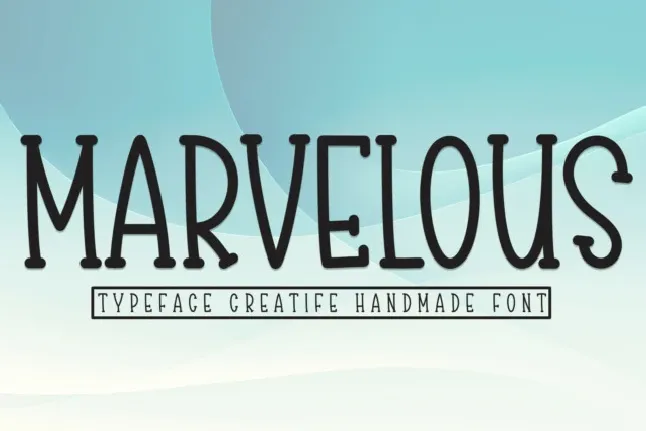 Marvelous Display font