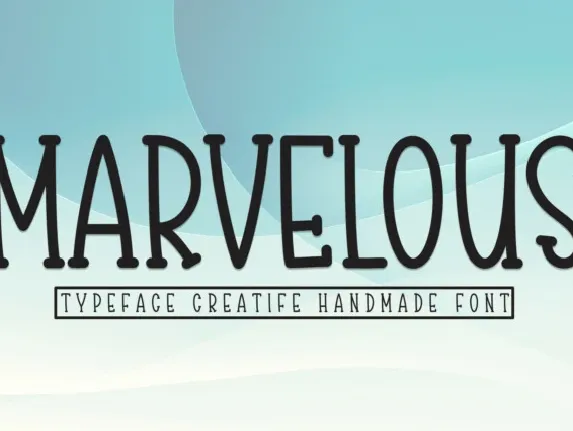 Marvelous Display font