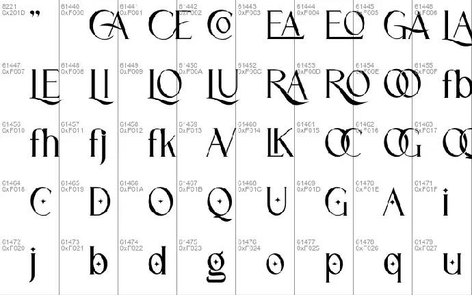 Cassiopeia font