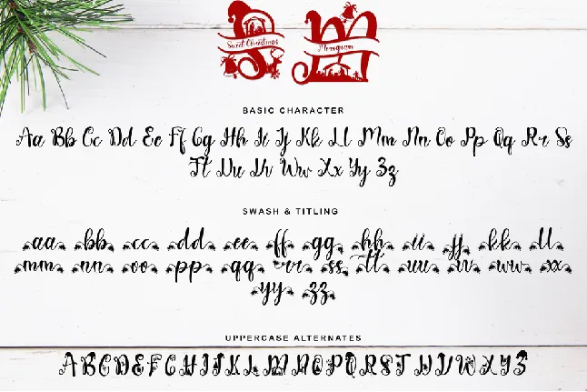 Sweet Christmas Monogram font