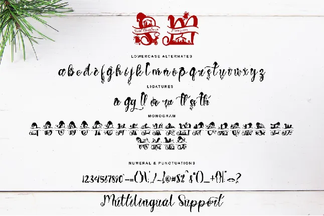 Sweet Christmas Monogram font