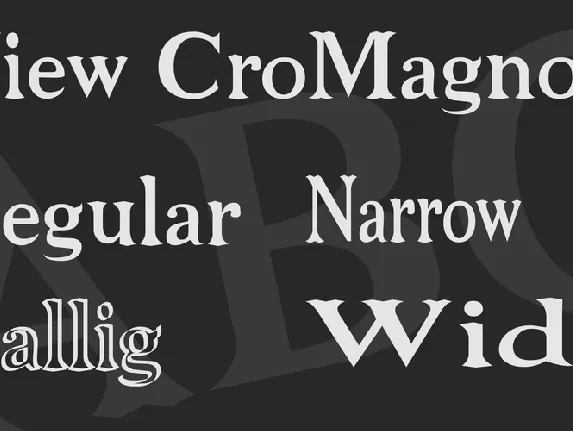 Niew CroMagnon font