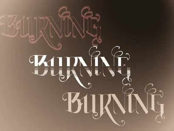 Vtks Burning font