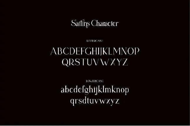 Sattins font