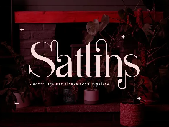 Sattins font