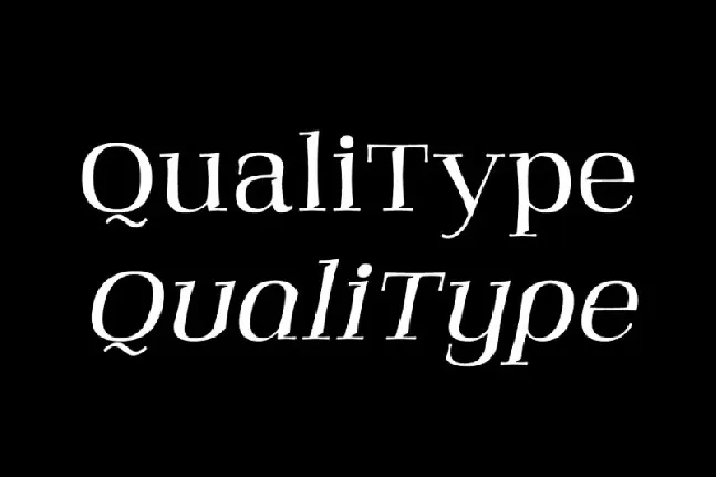 Qualitype Neo Family font