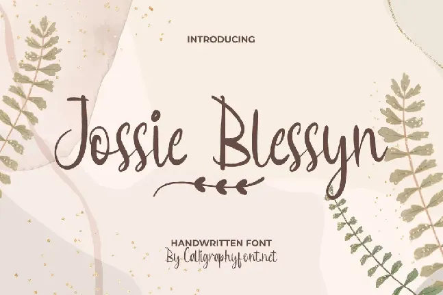 Jossie Blessyn font