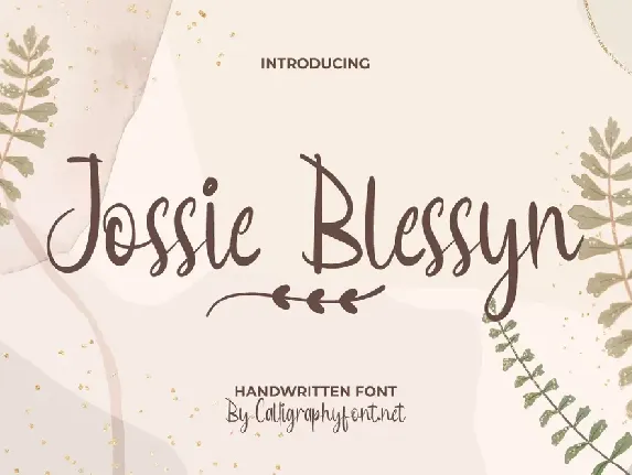 Jossie Blessyn font