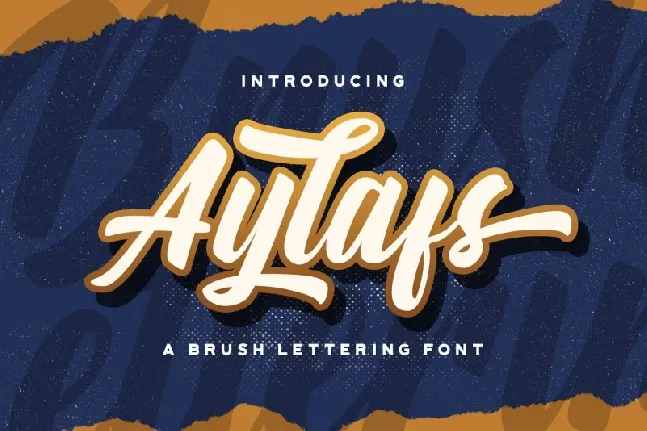 Aylafs Bold Script font