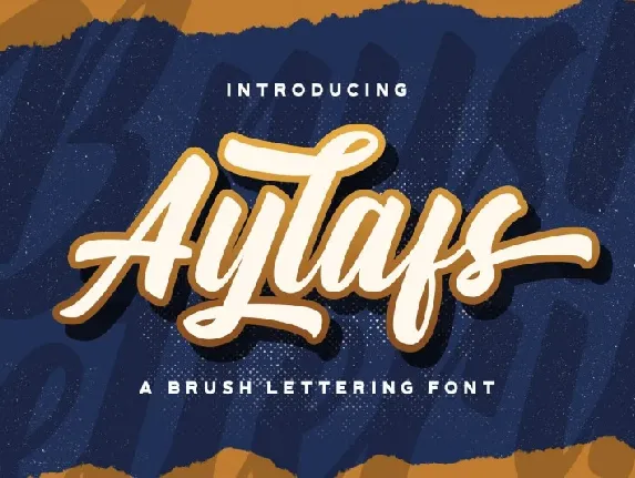 Aylafs Bold Script font