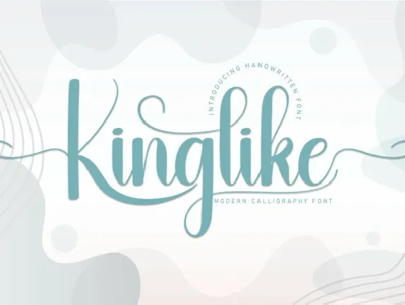 Kinglike Script font